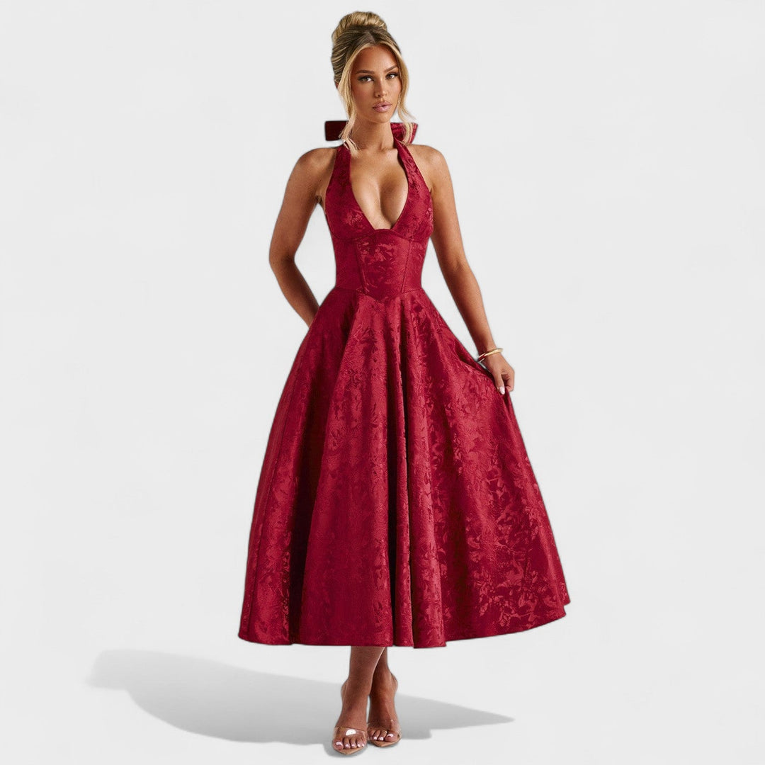 Bridie - Stylish Textured Midi Dress
