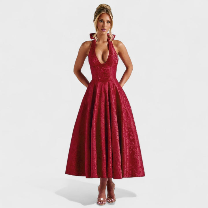 Bridie - Stylish Textured Midi Dress
