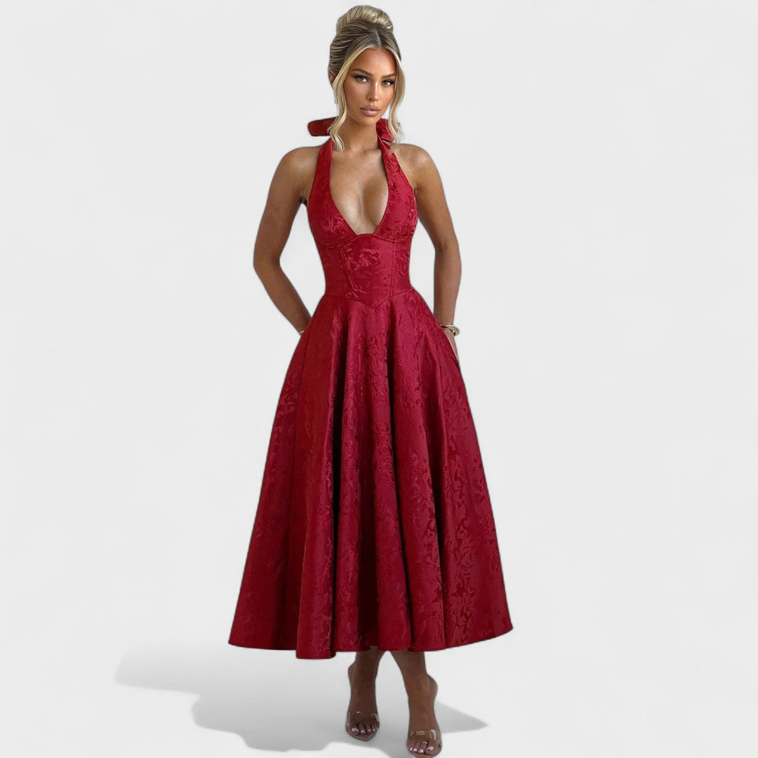 Bridie - Stylish Textured Midi Dress