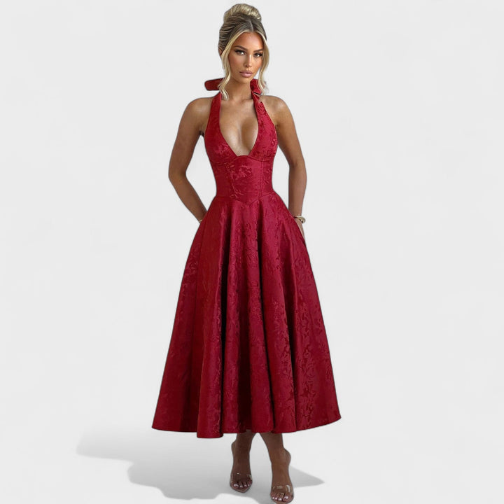 Bridie - Stylish Textured Midi Dress
