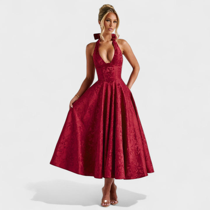 Bridie - Stylish Textured Midi Dress