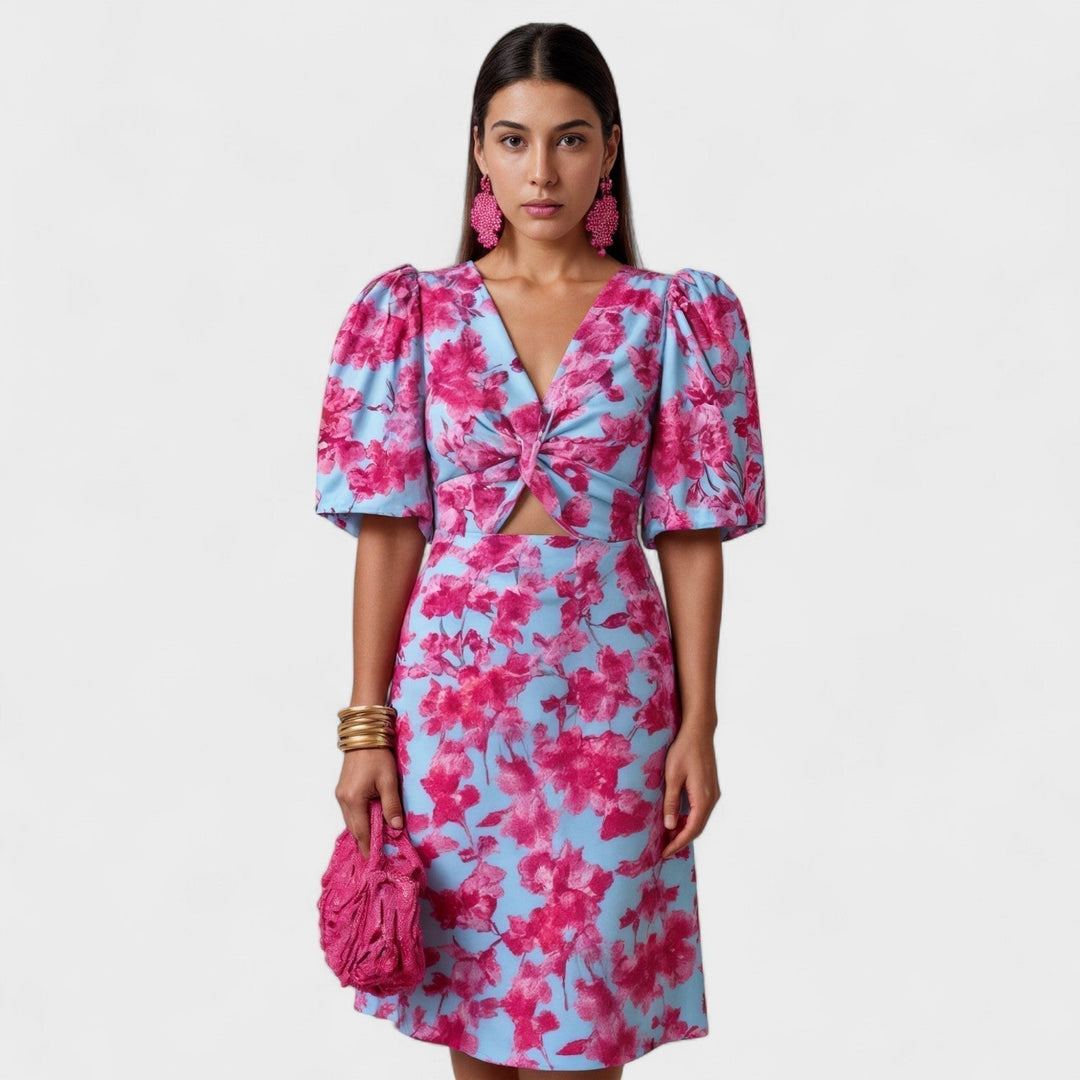 Bridie - Chic Tropical Elegance Dress