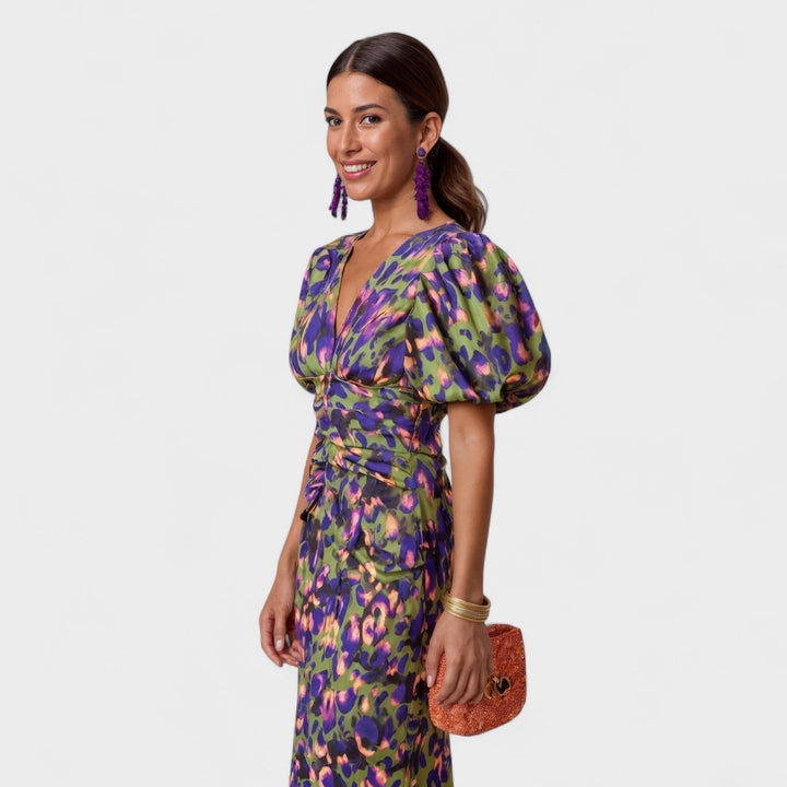 Bridie - Chic Tropical Elegance Dress