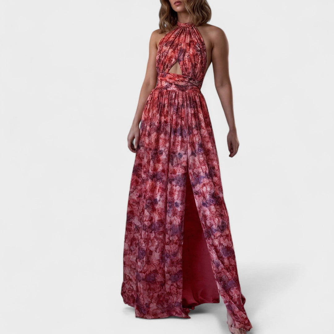 Éimear - Elegant Floral Maxi Dress