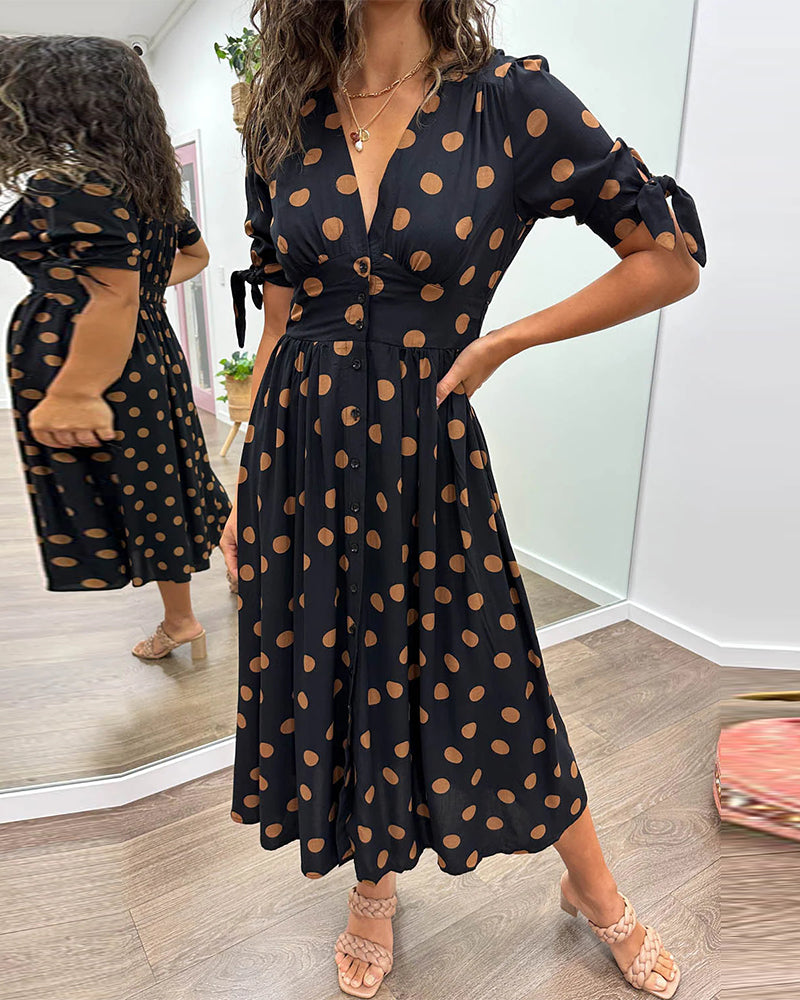 Éabha - Chic Polka Dot Dress