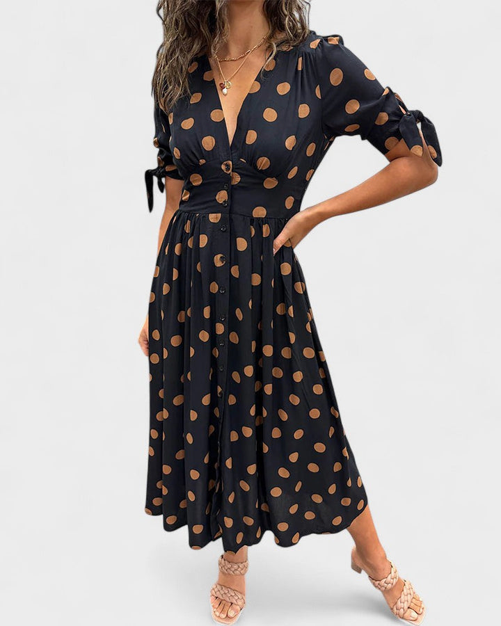 Éabha - Chic Polka Dot Dress