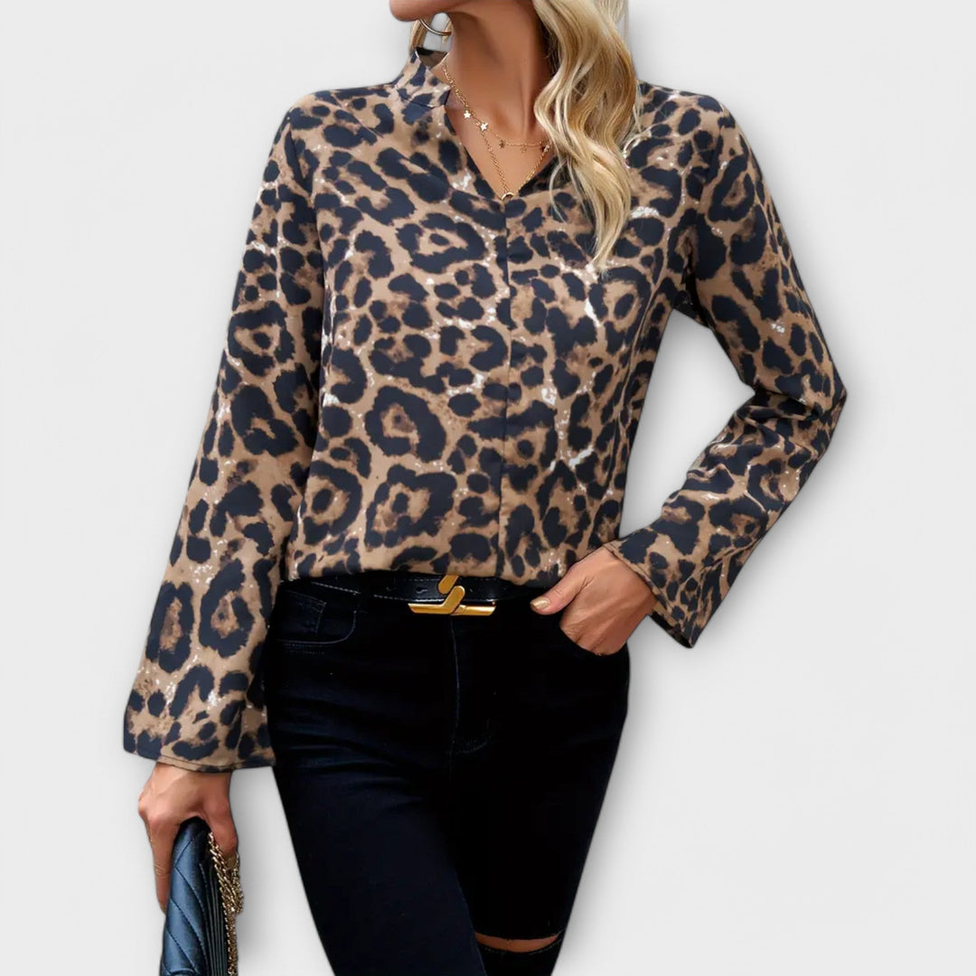 Róisín - Relaxed Leopard Print Top