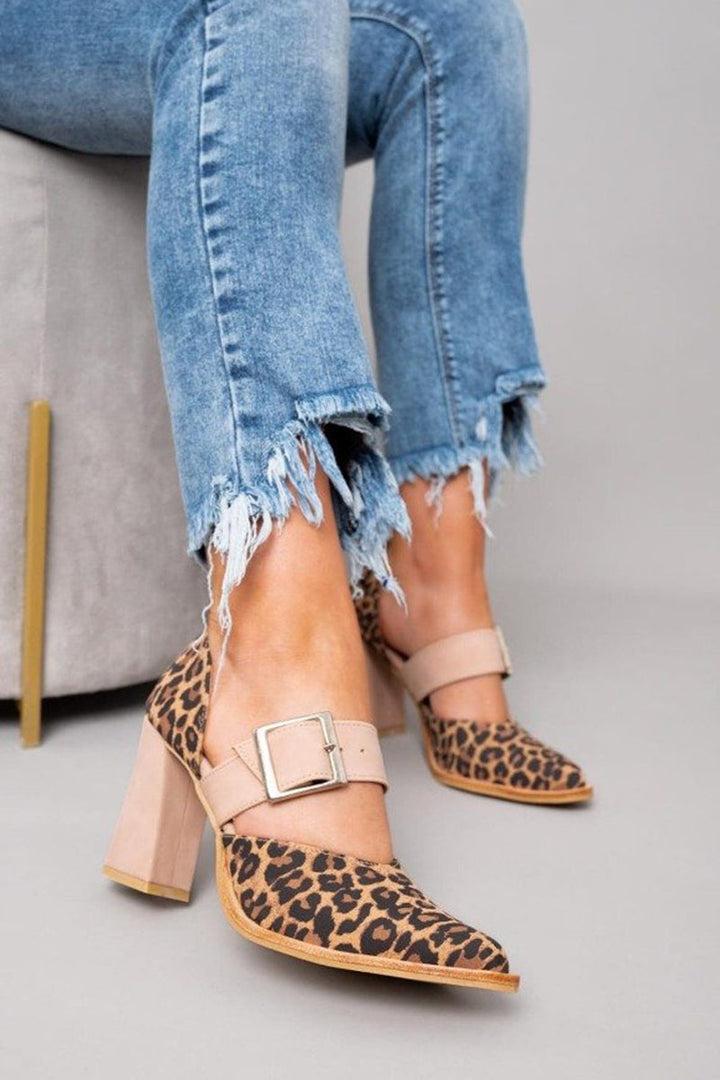 Sláine - Leopard Print Sandals