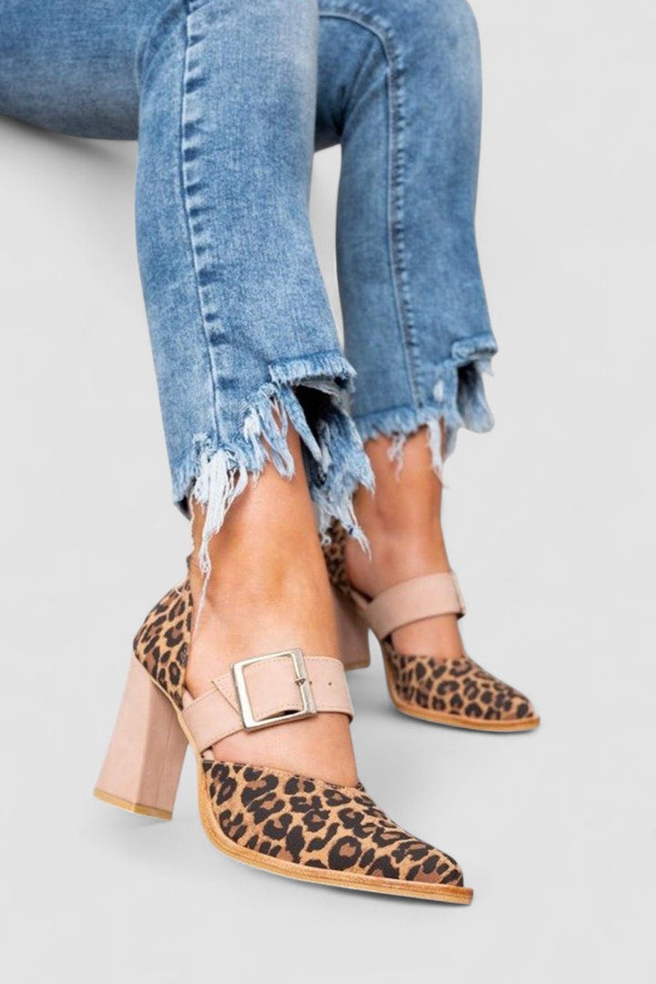 Sláine - Leopard Print Sandals