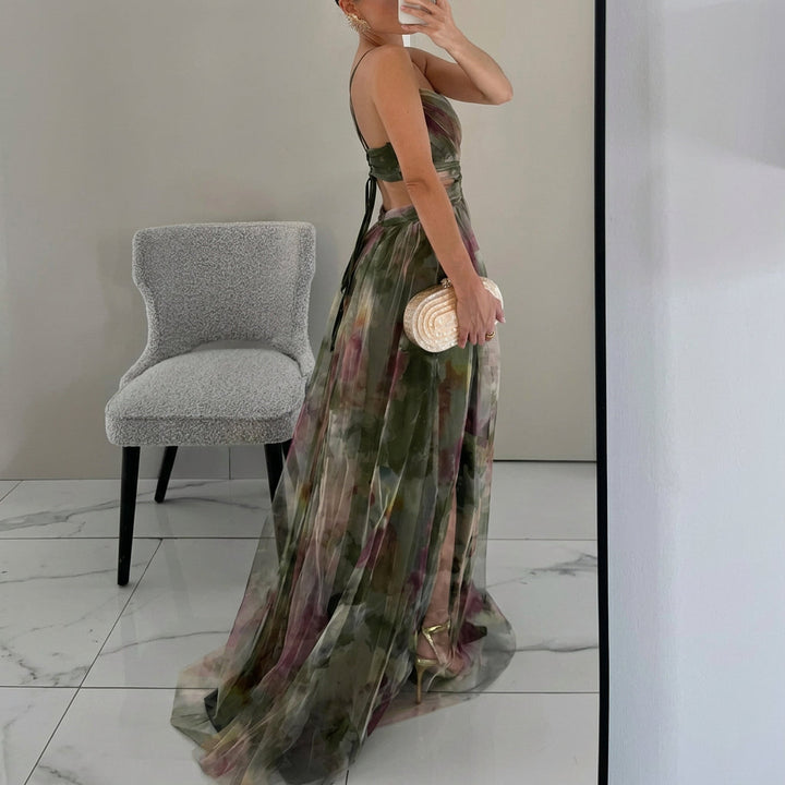 Aoibhinn - Elegant Floral Maxi Dress