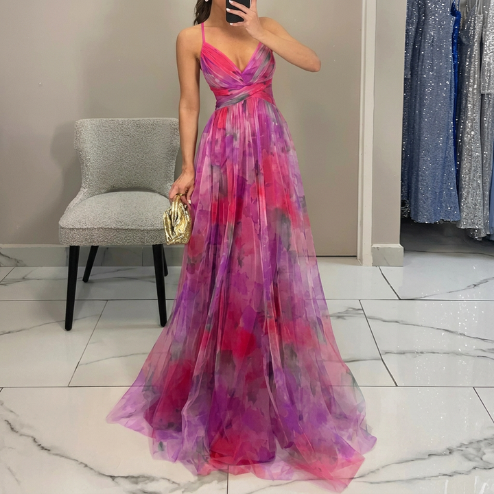 Aoibhinn - Elegant Floral Maxi Dress
