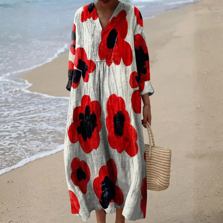 Bláthnaid - Elegant Floral Maxi Dress