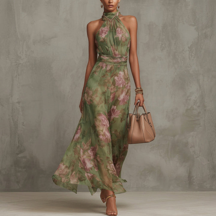 Dáirine - Elegant Floral Maxi Dress