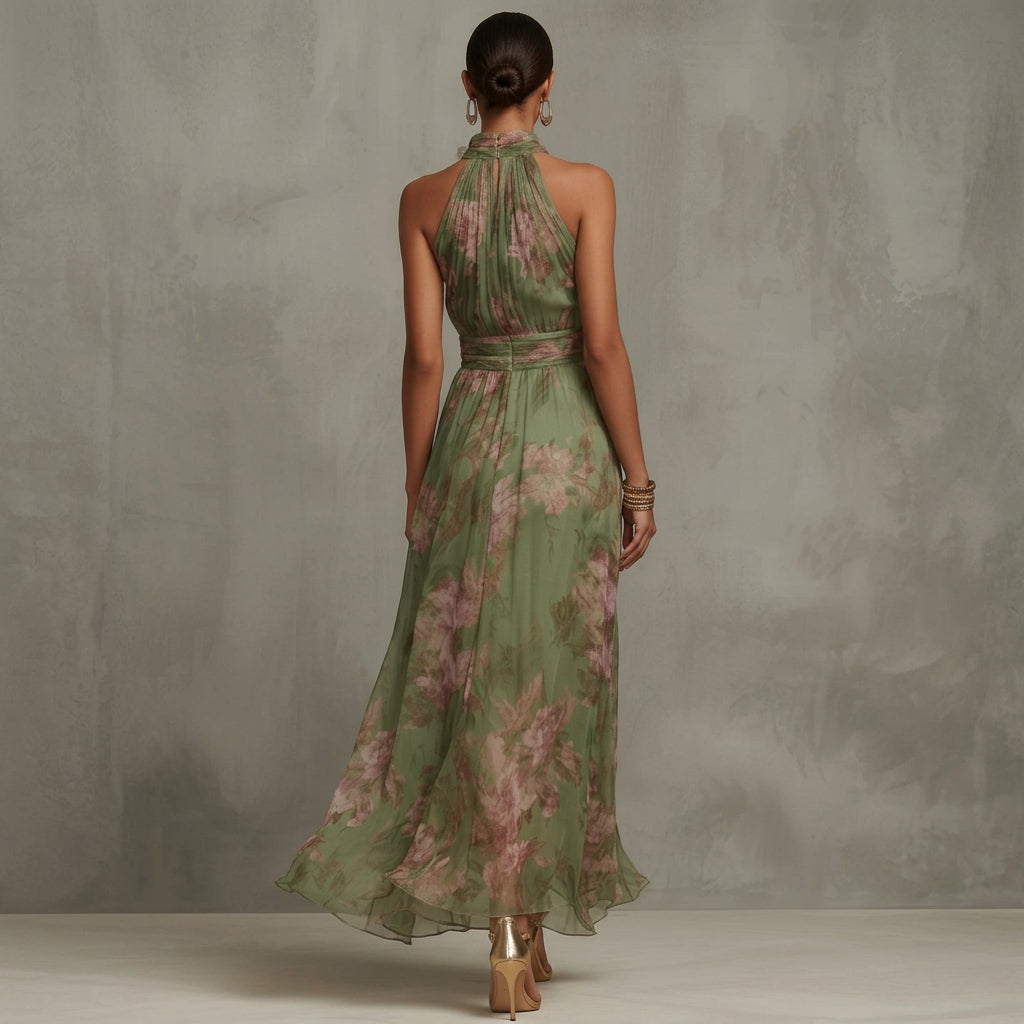 Dáirine - Elegant Floral Maxi Dress