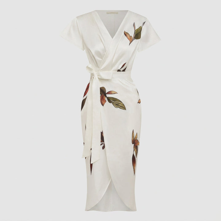 Aobhnait - Bow-Detail Midi Dress