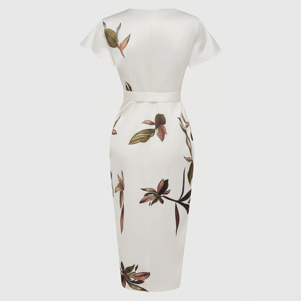 Aobhnait - Bow-Detail Midi Dress