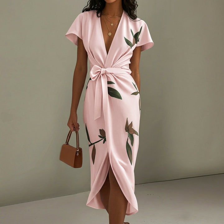 Aobhnait - Bow-Detail Midi Dress