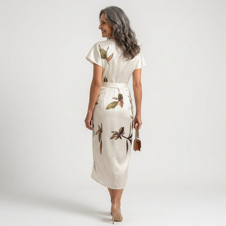 Aobhnait - Bow-Detail Midi Dress