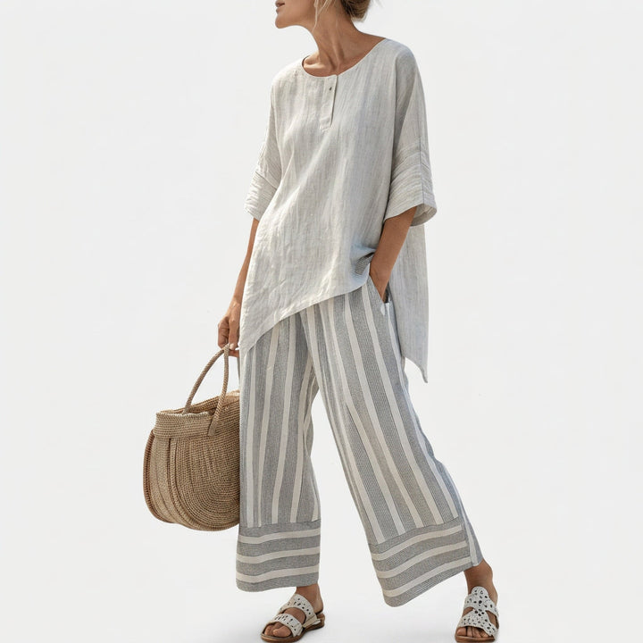 Aobhnait - Asymmetrical Blouse Ensemble