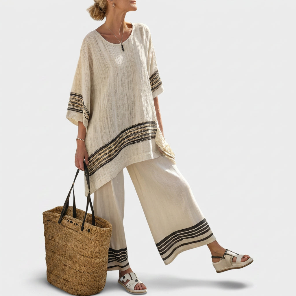 Blánaid - Organic Striped Ensemble