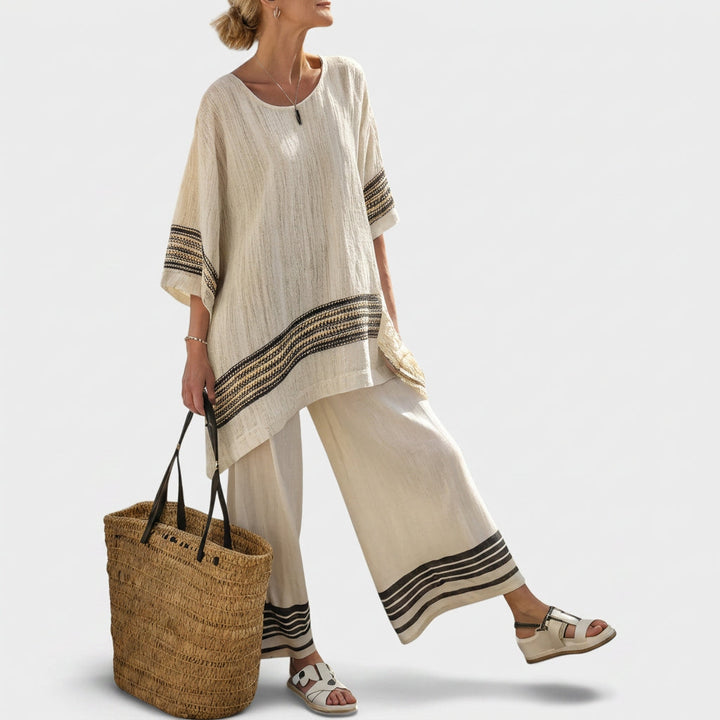 Blánaid - Organic Striped Ensemble