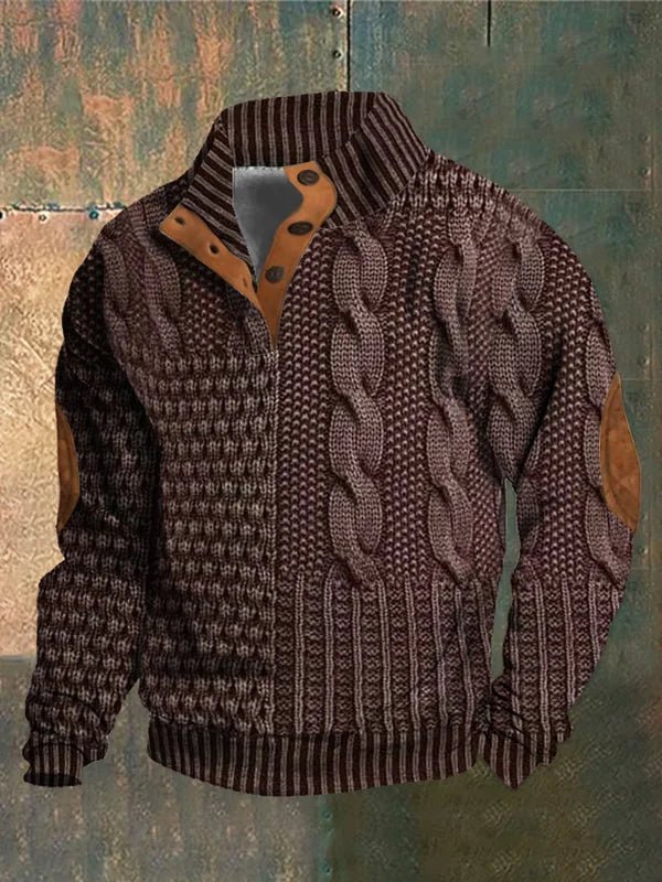 Cian - Vintage-Inspired Printed Sweater