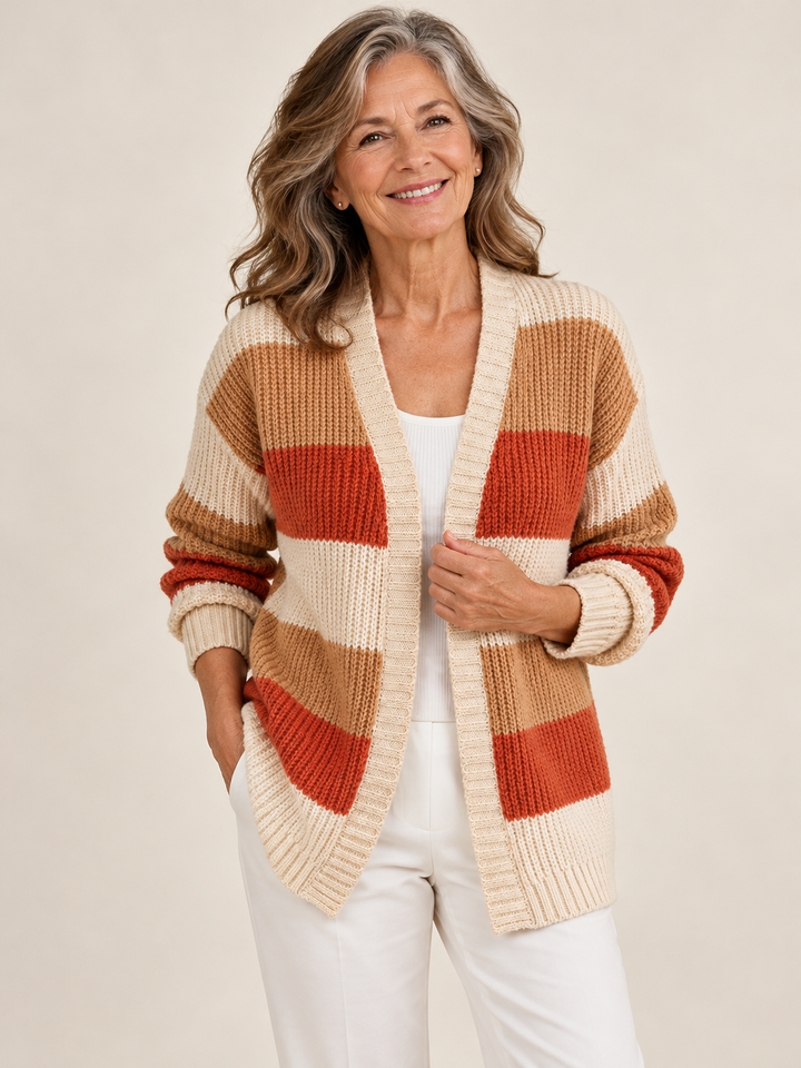 Leah – Gracefully Designed Jumper on a mature model