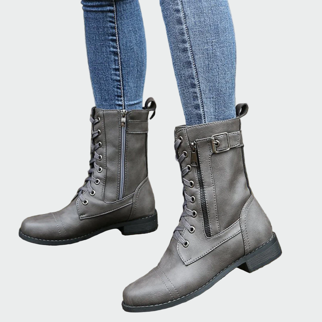 Nuala - Combat-Style Boots