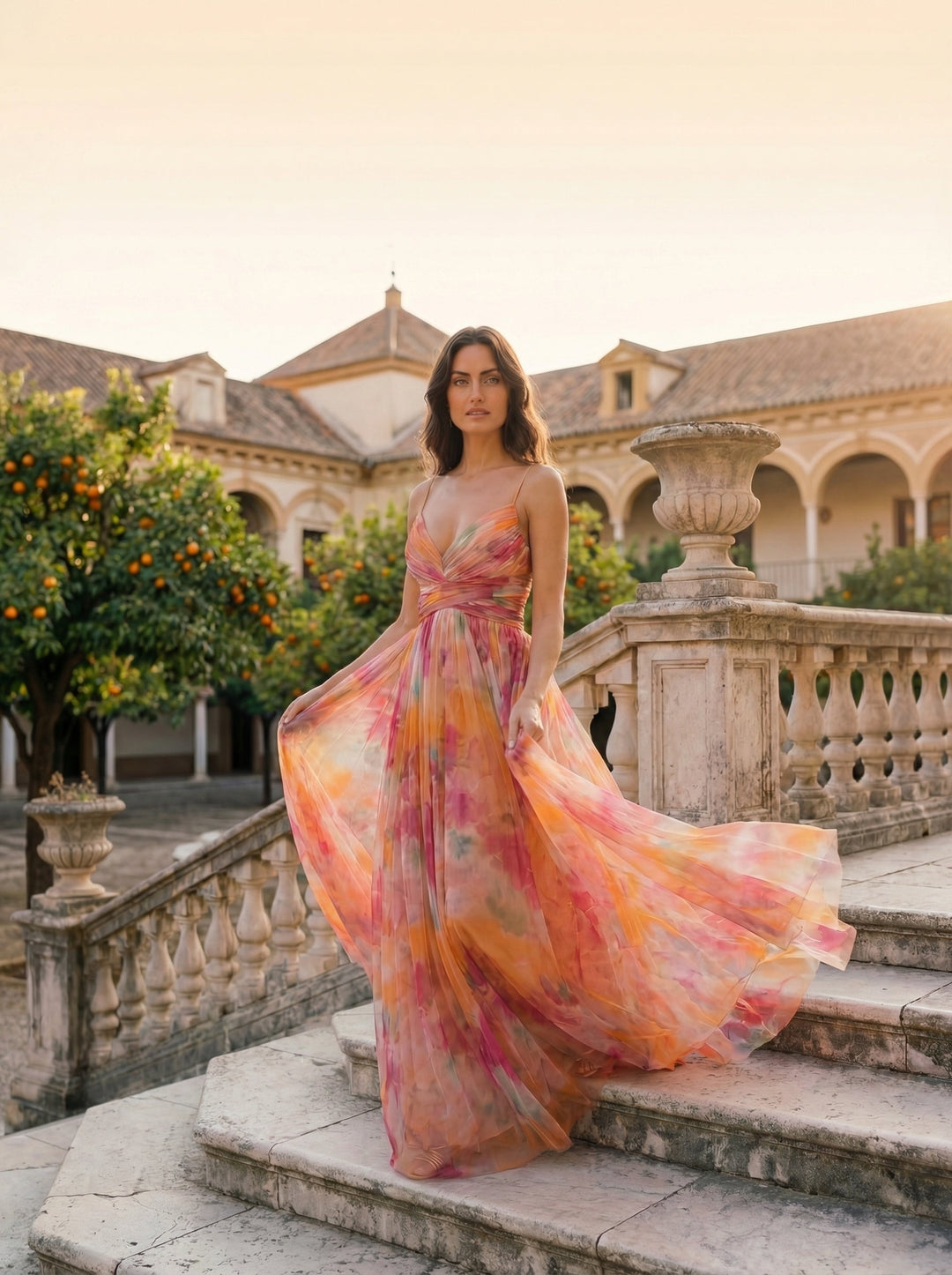 Muirne - Floral Print Maxi Dress