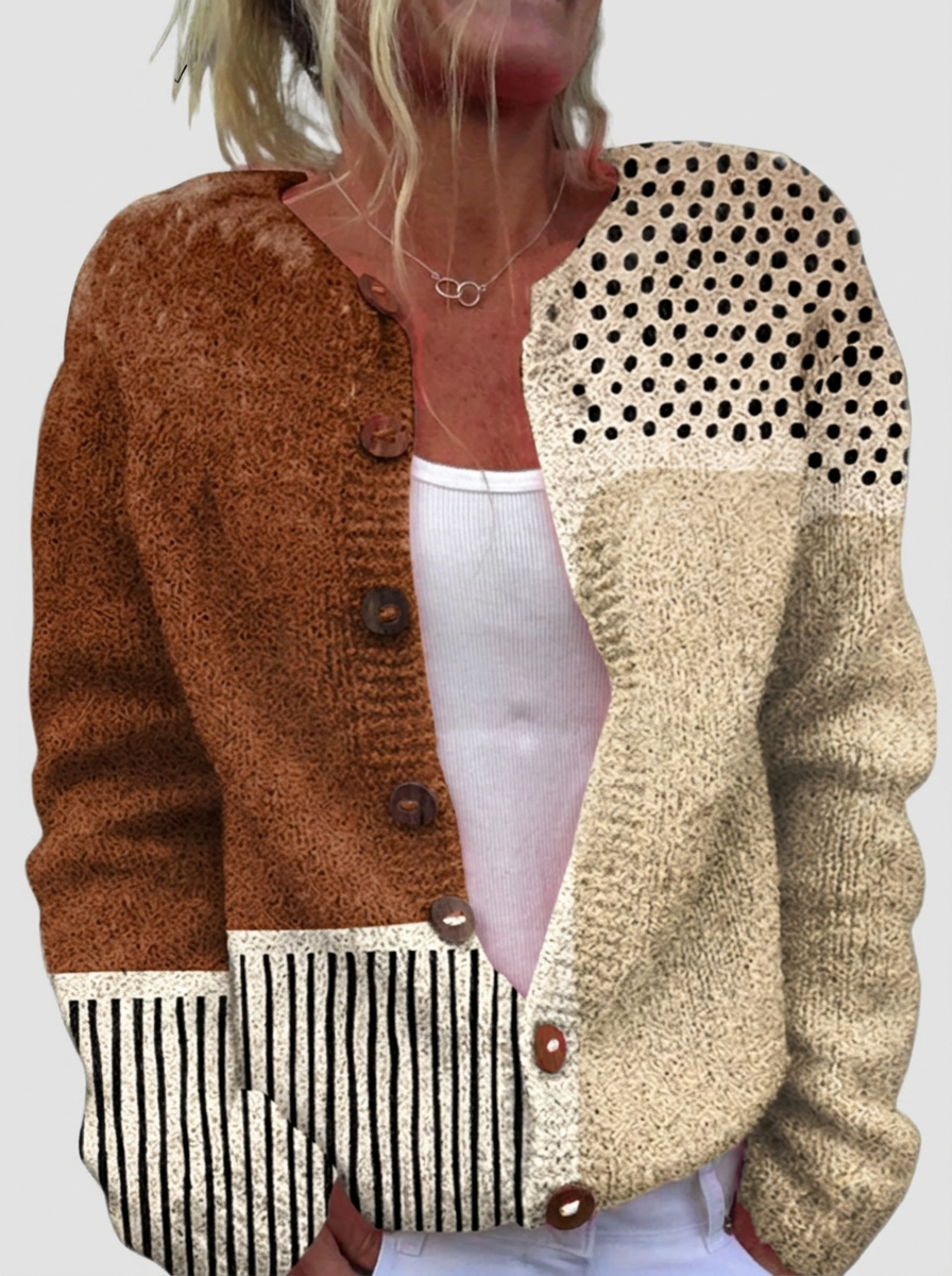 Kathleen | Patchwork Style Cardigan