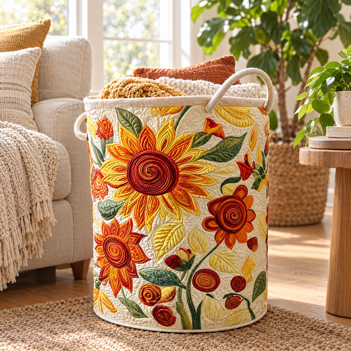 Sun Cushions | Quilted Laundry Basket
