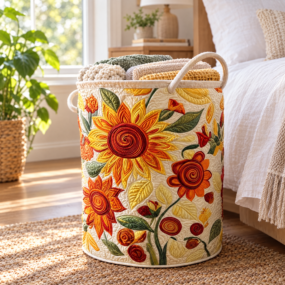 Sun Cushions | Quilted Laundry Basket
