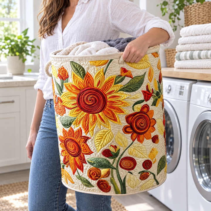 Sun Cushions | Quilted Laundry Basket