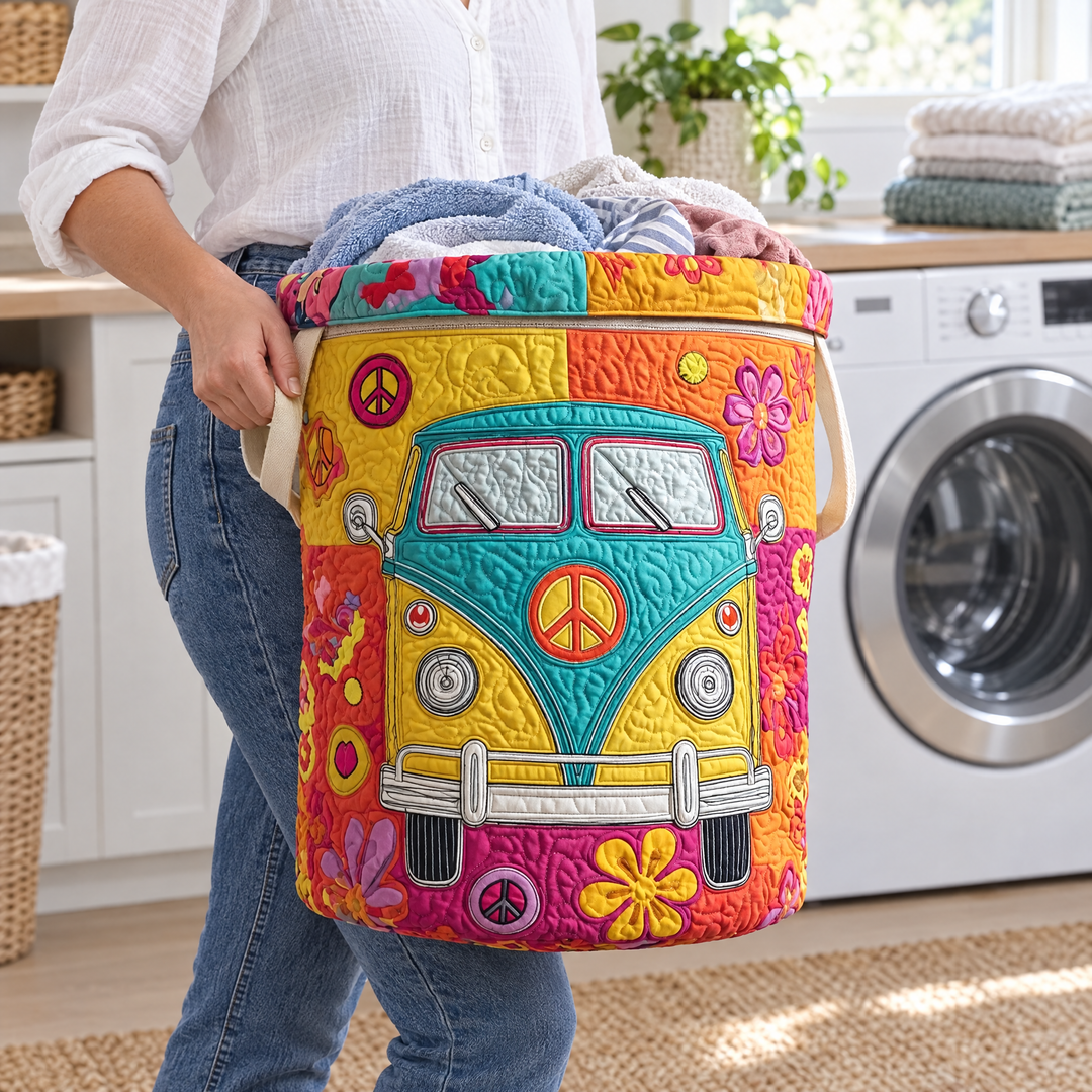 Hippie Style | Quilted Laundry Basket