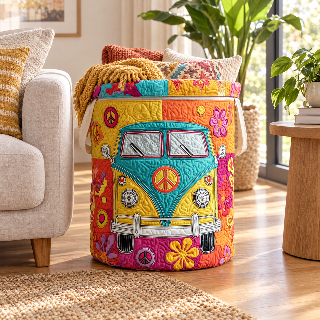 Hippie Style | Quilted Laundry Basket