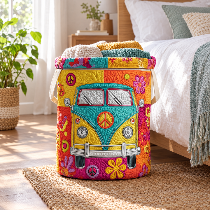 Hippie Style | Quilted Laundry Basket