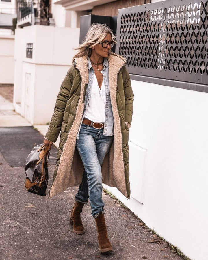 Fiona - Dual-Sided Sherpa Coat