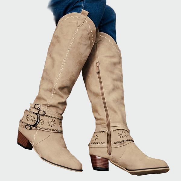 Sláine - Tan Western Boots