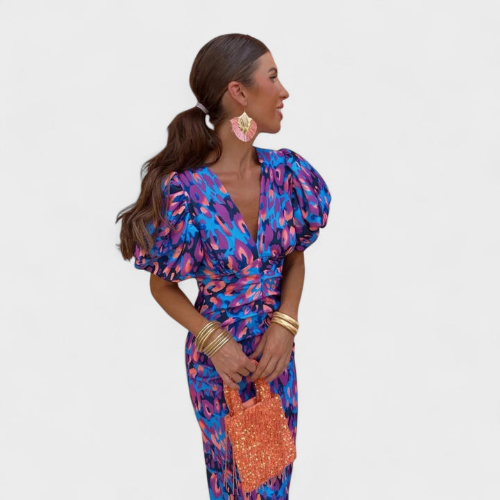 Bridie - Chic Tropical Elegance Dress