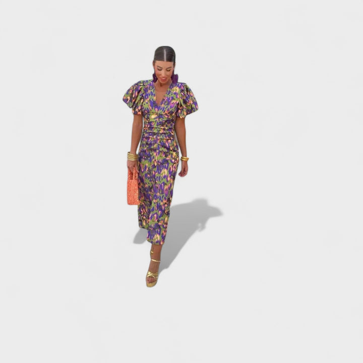 Bridie - Chic Tropical Elegance Dress