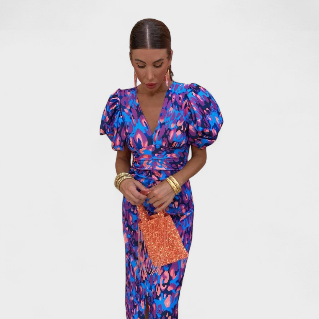 Bridie - Chic Tropical Elegance Dress