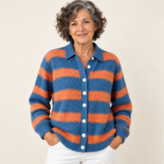 LIRENA™ - STRIPED HOODIE BLOUSE