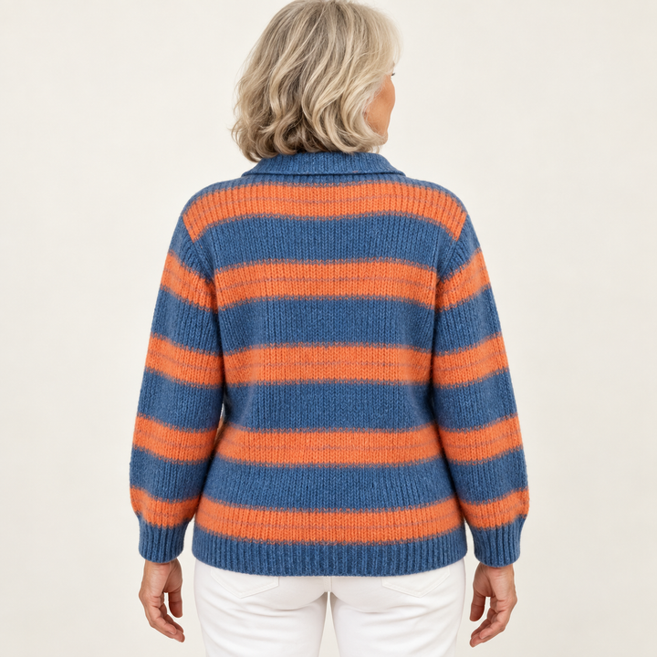LIRENA™ - STRIPED HOODIE BLOUSE