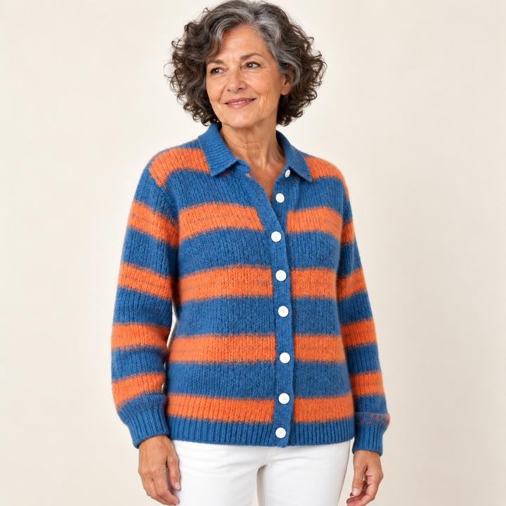 LIRENA™ - STRIPED HOODIE BLOUSE
