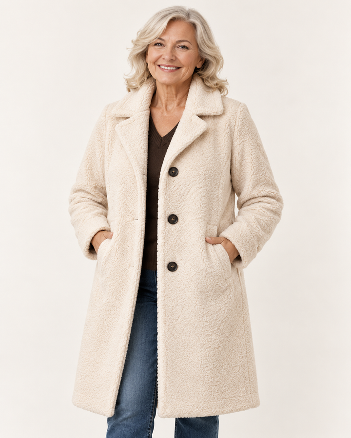 Women's Long Teddy Coat