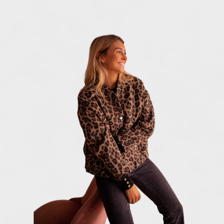 Caoimhe - Contemporary Leopard Print Coat