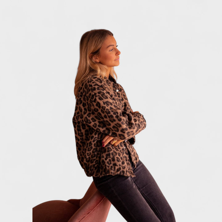 Caoimhe - Contemporary Leopard Print Coat