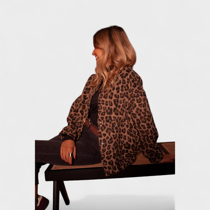 Caoimhe - Contemporary Leopard Print Coat