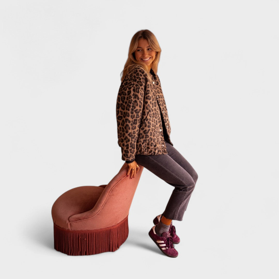 Caoimhe - Contemporary Leopard Print Coat