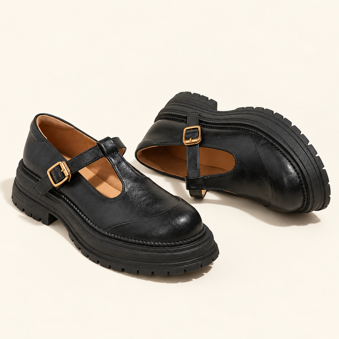 Mary Janes - Elegant Leather Shoe